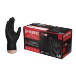 Ammex Disposable Nitrile Black XL Gloves - 6ML - 1 Box of 100 pairs